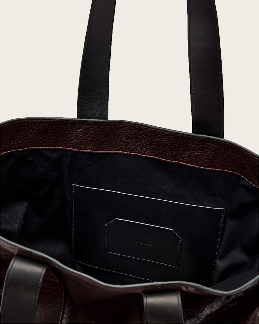 Black תיק טוט עור לנשים Ares Open ALLSAINTS
