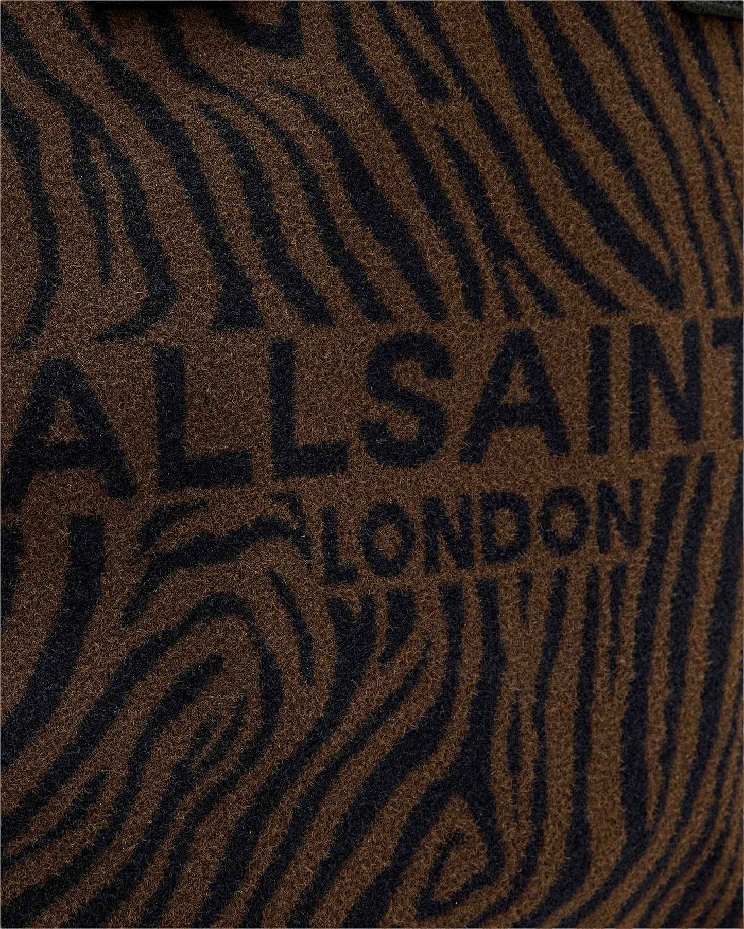 Black תיק צד לנשים Izzy Zebra ALLSAINTS