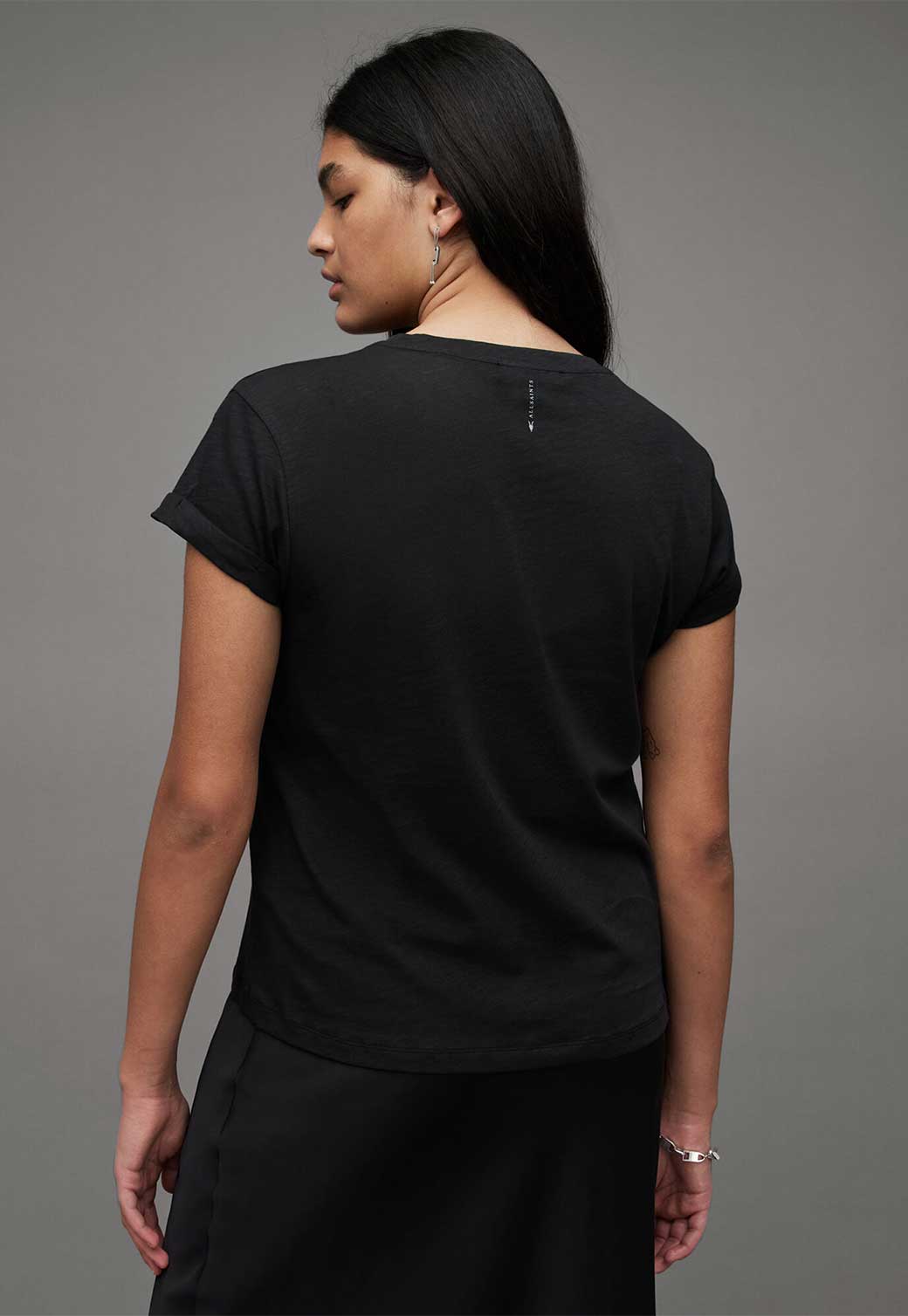 Dim Gray טי שירט קצרה לנשים Anna ALLSAINTS