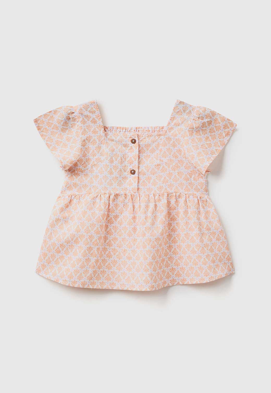 Antique White חולצה קצרה לילדות BENETTON