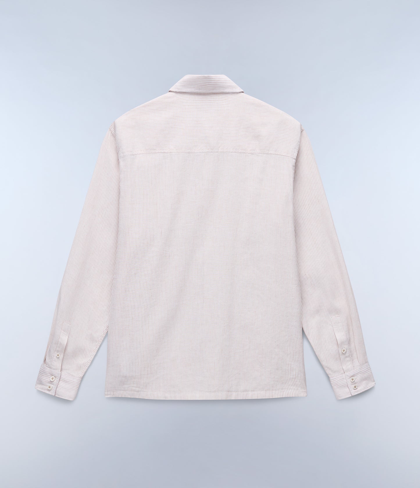 Light Gray חולצה מכופתרת ארוכה לגברים G-Brolio NAPAPIJRI