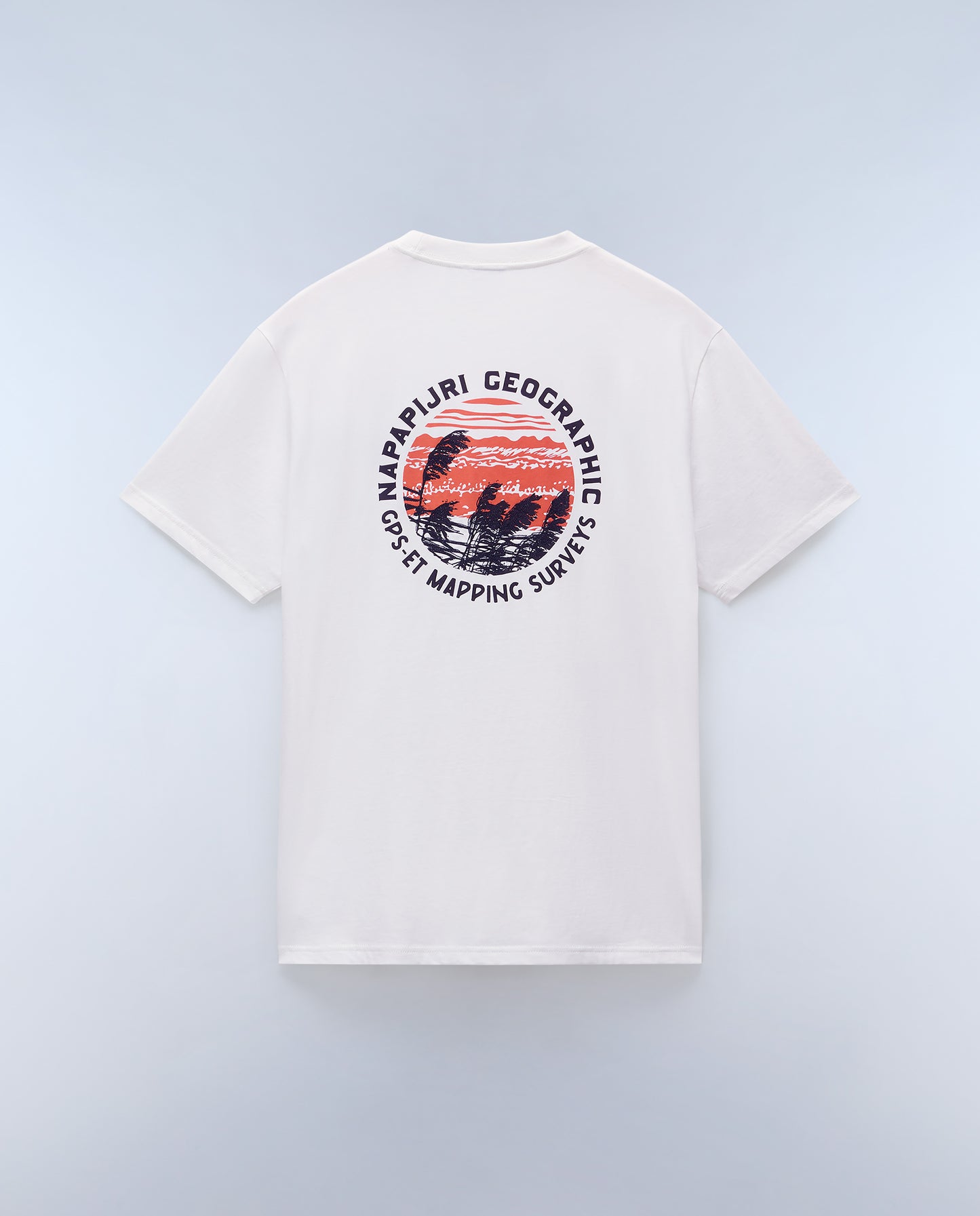 Light Gray טי שירט קצרה לגברים Vignoni NAPAPIJRI