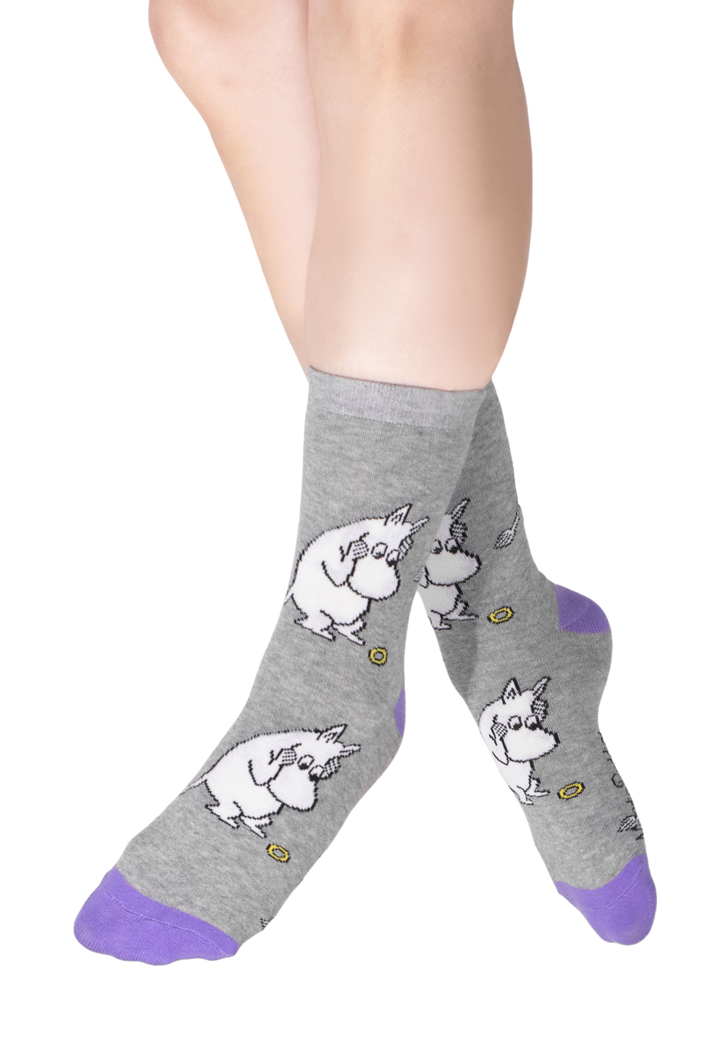 Gray זוג גרביים לנשים MOOMIN BY NORDICBUDDIES