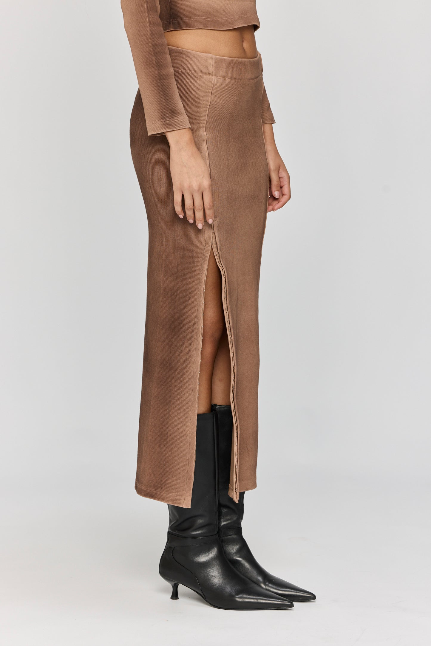 Light Gray חצאית מקסי לנשים Spray LAZY EYE PPL