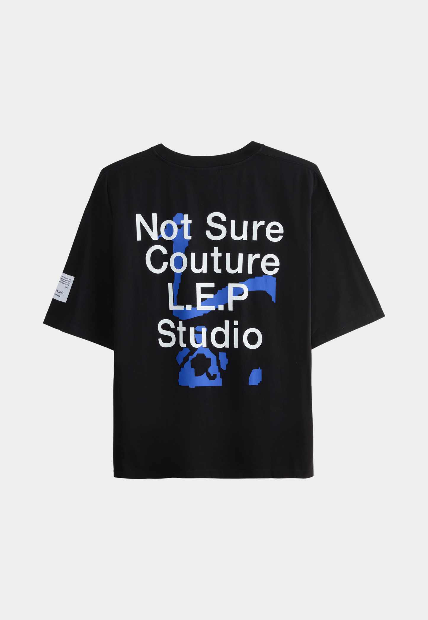 Black טי שירט קצרה לנשים / גברים Not Sure LAZY EYE PPL