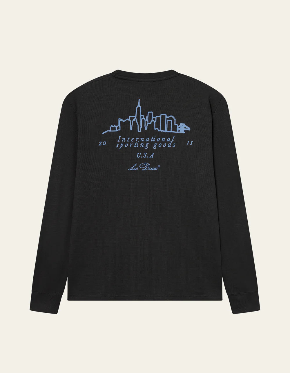 Dark Slate Gray טי שירט ארוכה לגברים Brady Skyline LES DEUX