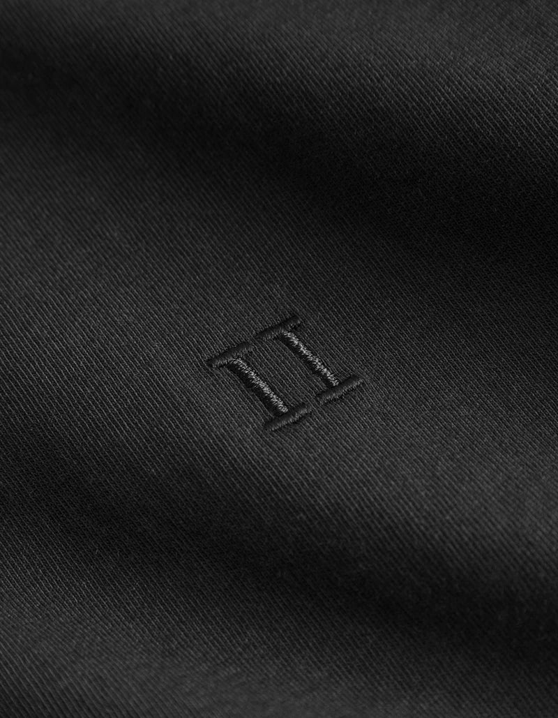 Black טי שירט קצרה לגברים Nørregaard LES DEUX