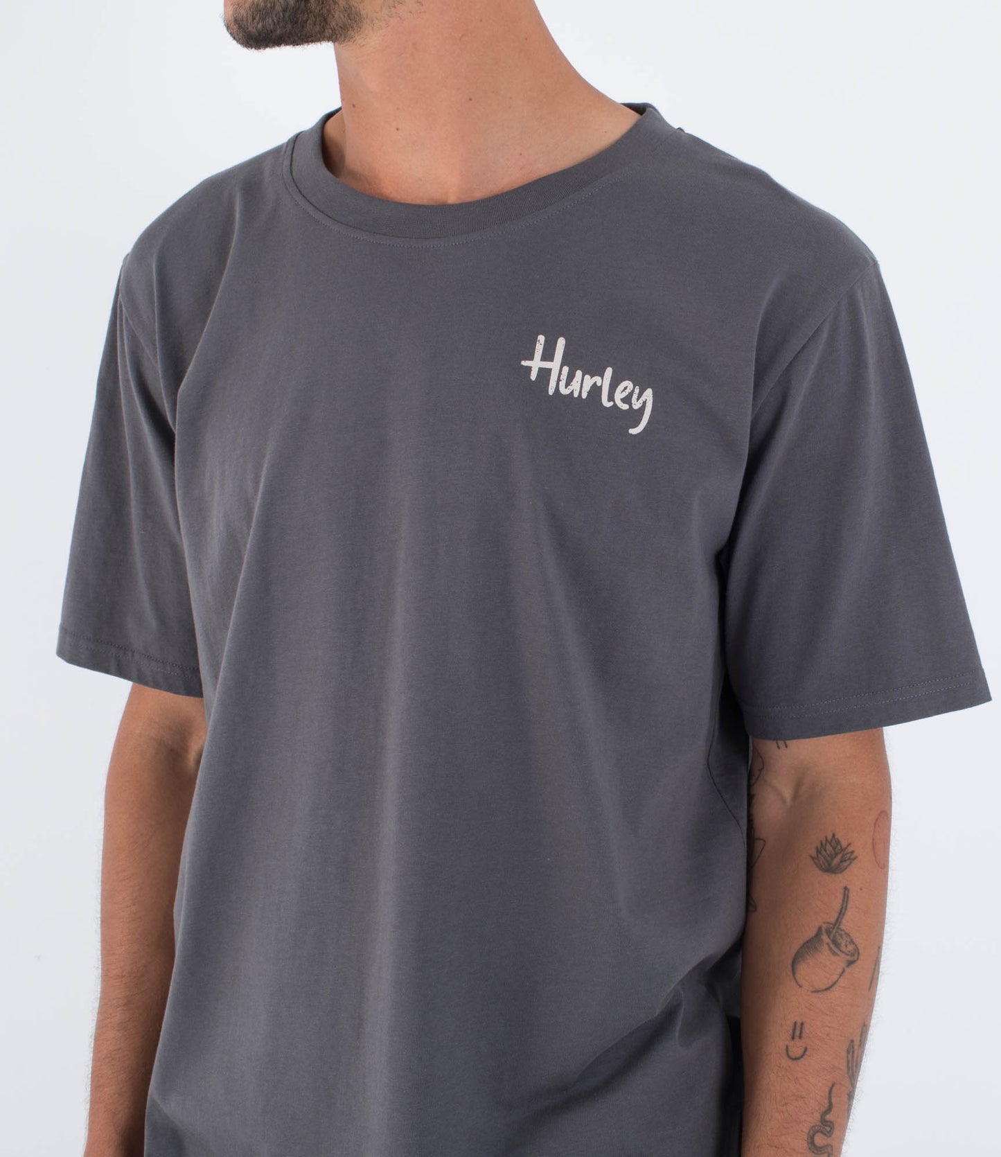 Dim Gray טי שירט קצרה לגברים Cobra HURLEY