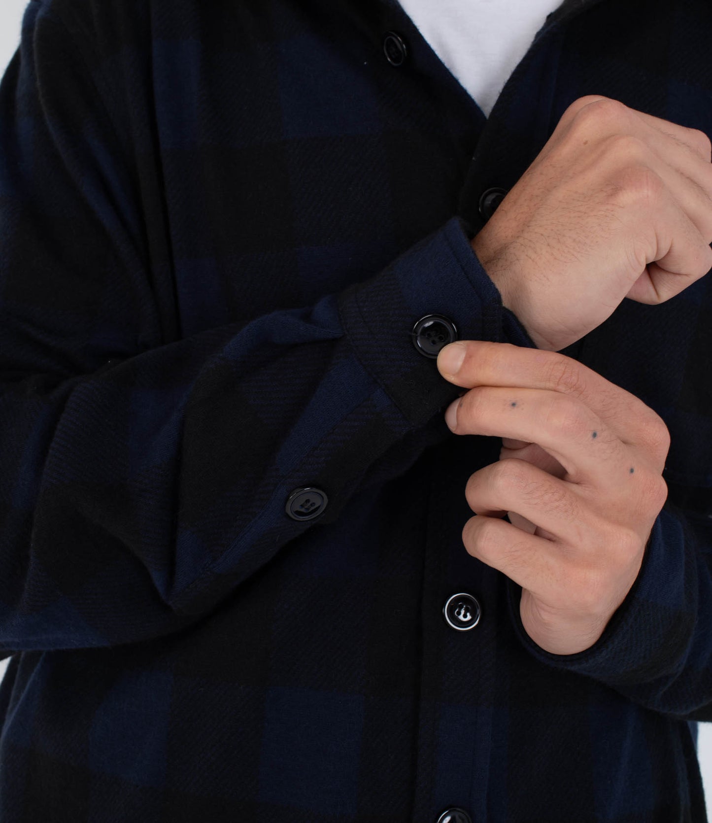 Black חולצה מכופתרת ארוכה לגברים Axe HURLEY