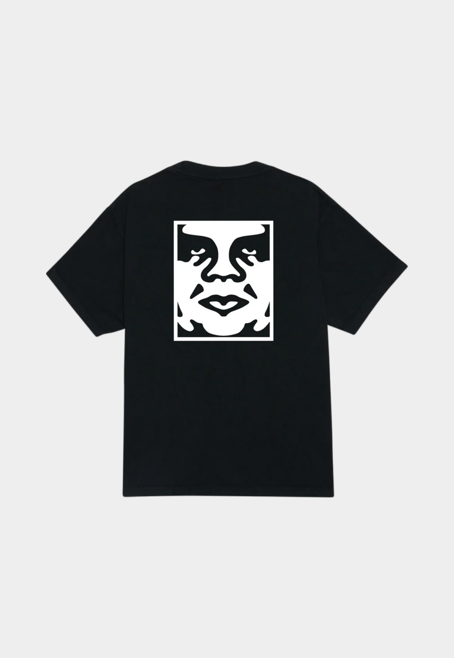 Black טי שירט קצרה לגברים Bold OBEY