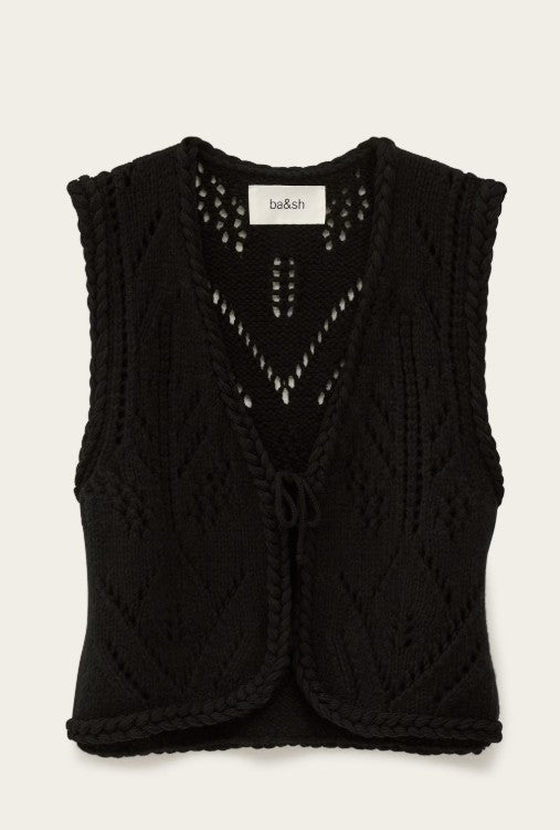 Beige ווסט סרוג לנשים Giles BA&SH