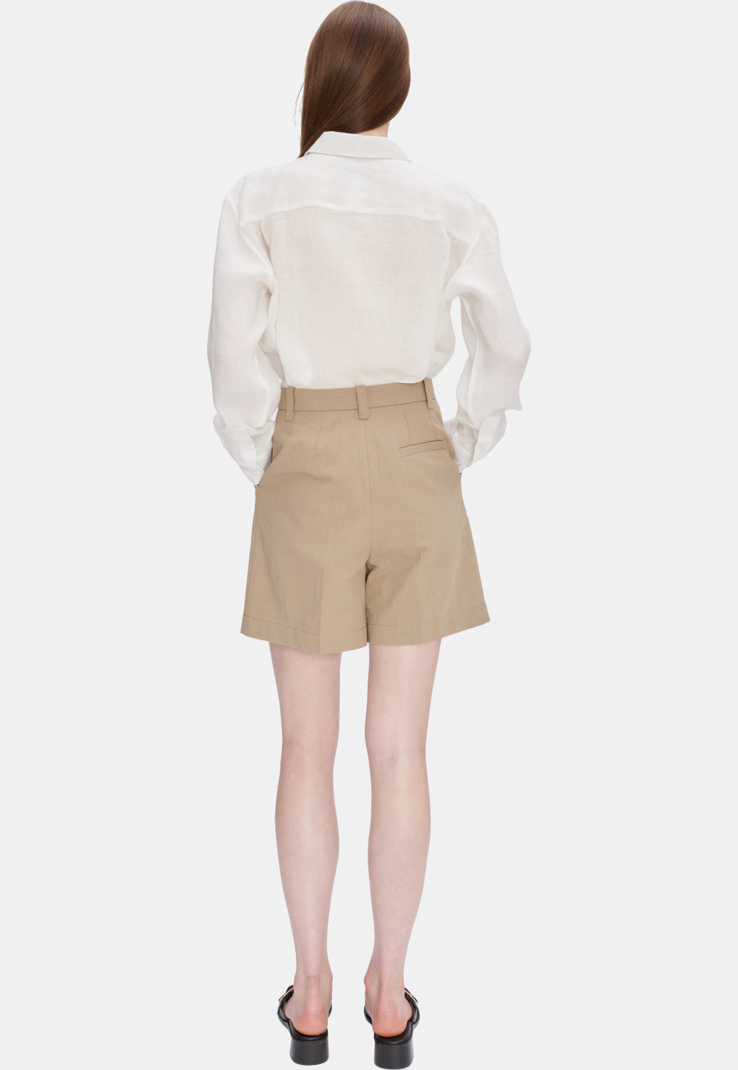 White Smoke חולצה מכופתרת ארוכה לנשים Sela A.P.C