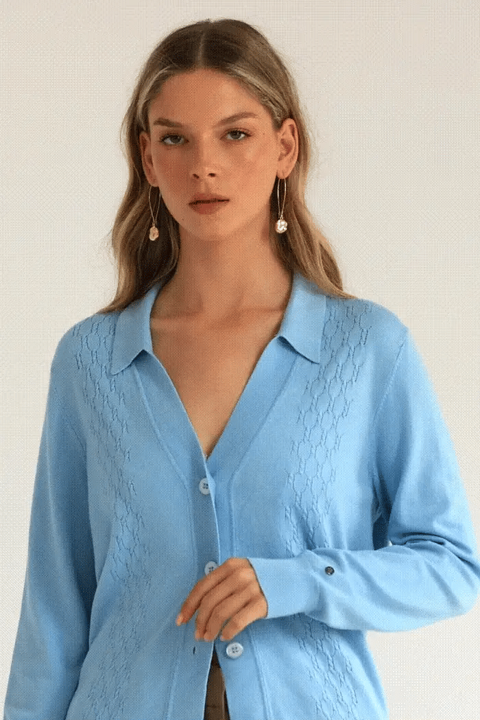 Light Gray קרדיגן לנשים Lenny USTABELLE