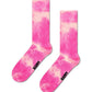 Hot Pink זוג גרביים לנשים Tie Dye HAPPY SOCKS