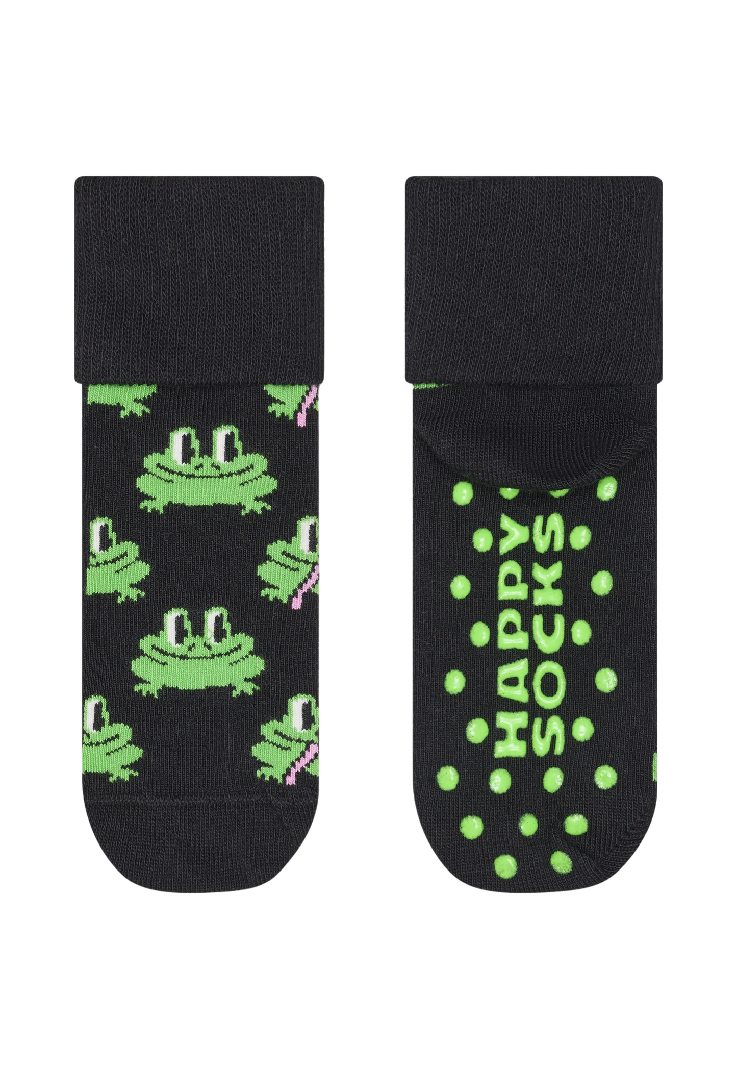 Dark Slate Gray זוג גרביים לילדים Frog HAPPY SOCKS