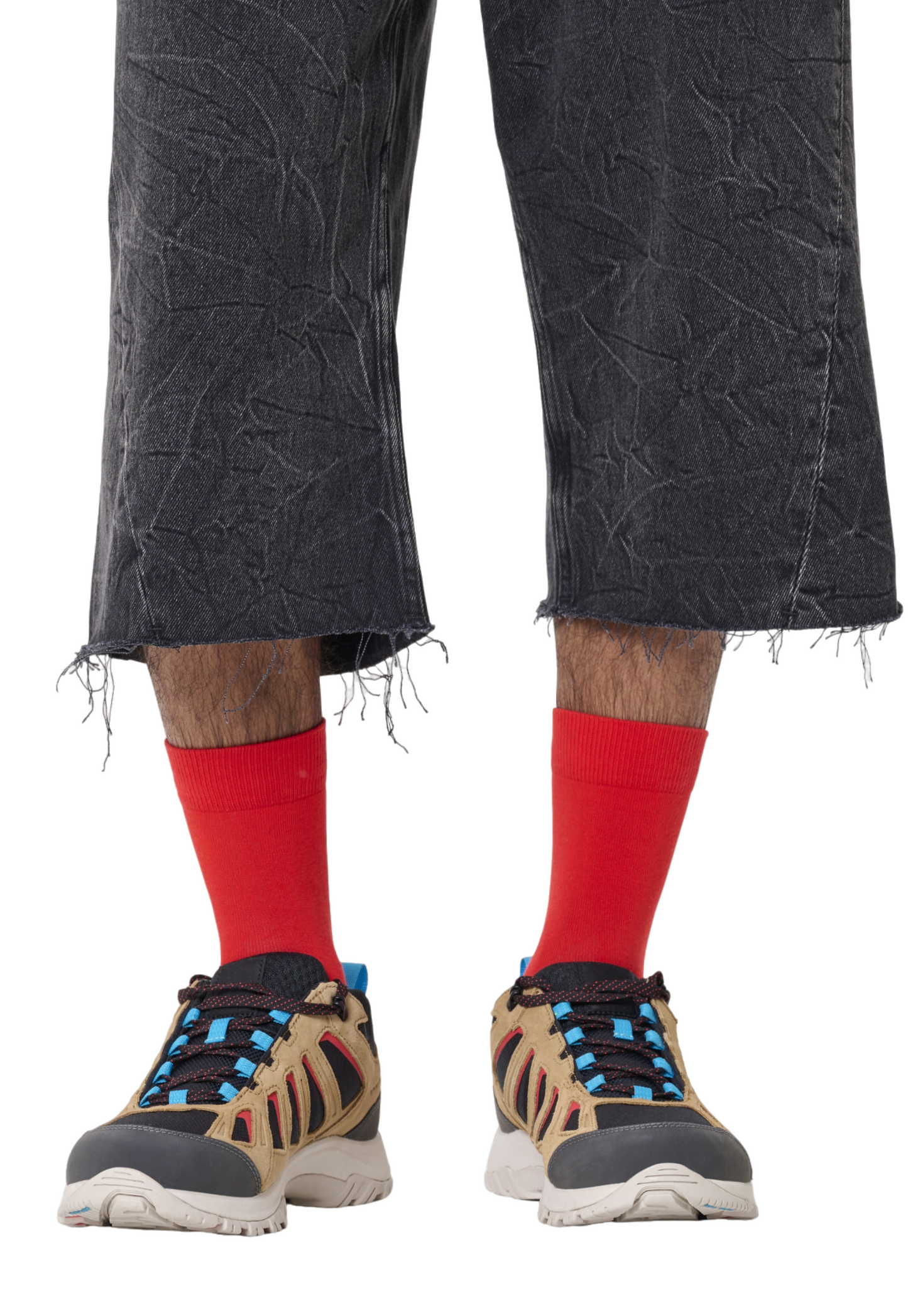 Dark Slate Gray זוג גרביים Solid 1/2 HAPPY SOCKS