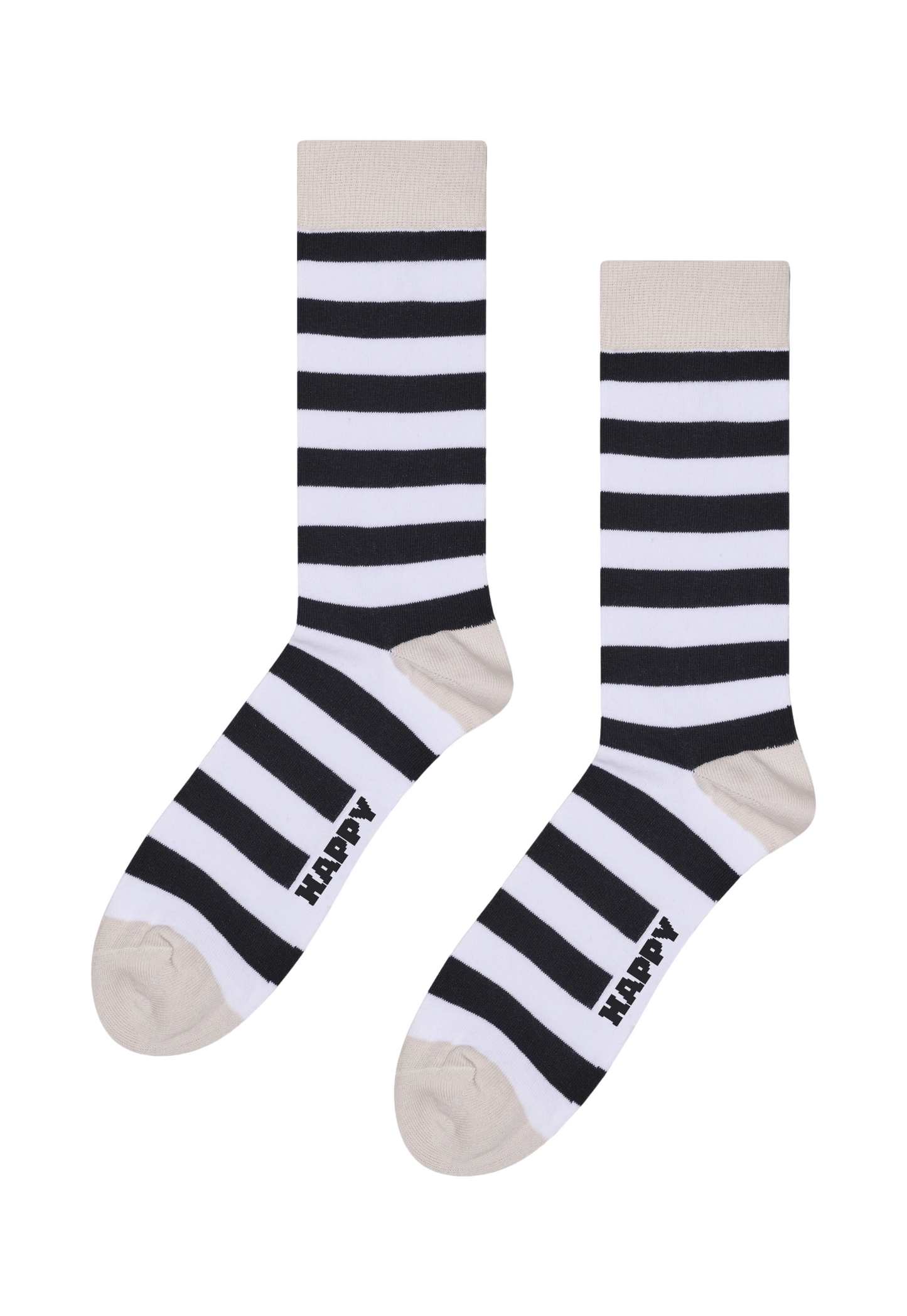 Light Gray זוג גרביים Lite Big HAPPY SOCKS