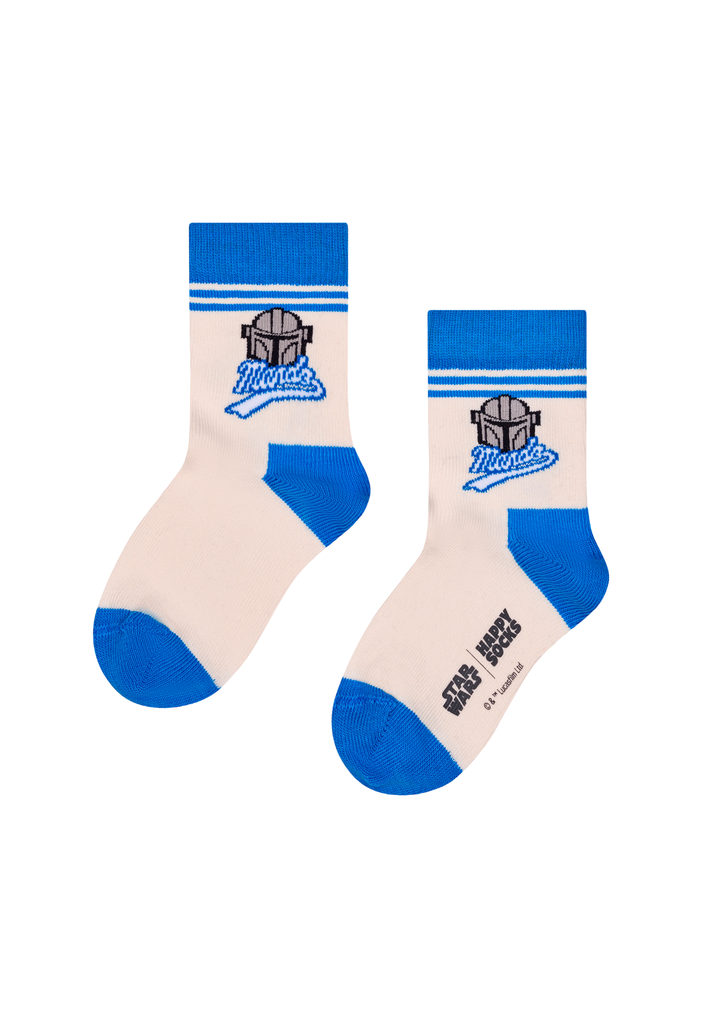 White Smoke זוג גרביים לילדים Star Wars™ Mando Sock HAPPY SOCKS