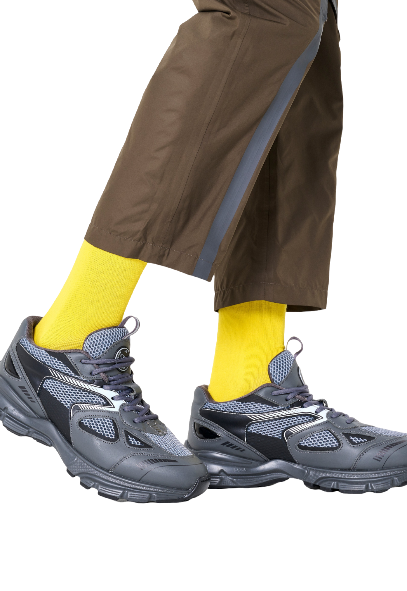 Dark Olive Green זוג גרביים Solid HAPPY SOCKS