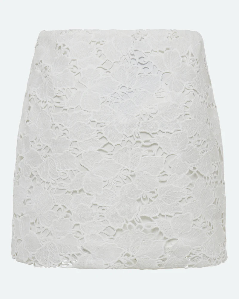 Light Gray חצאית מיני תחרה לנשים Lillys MINIMUM