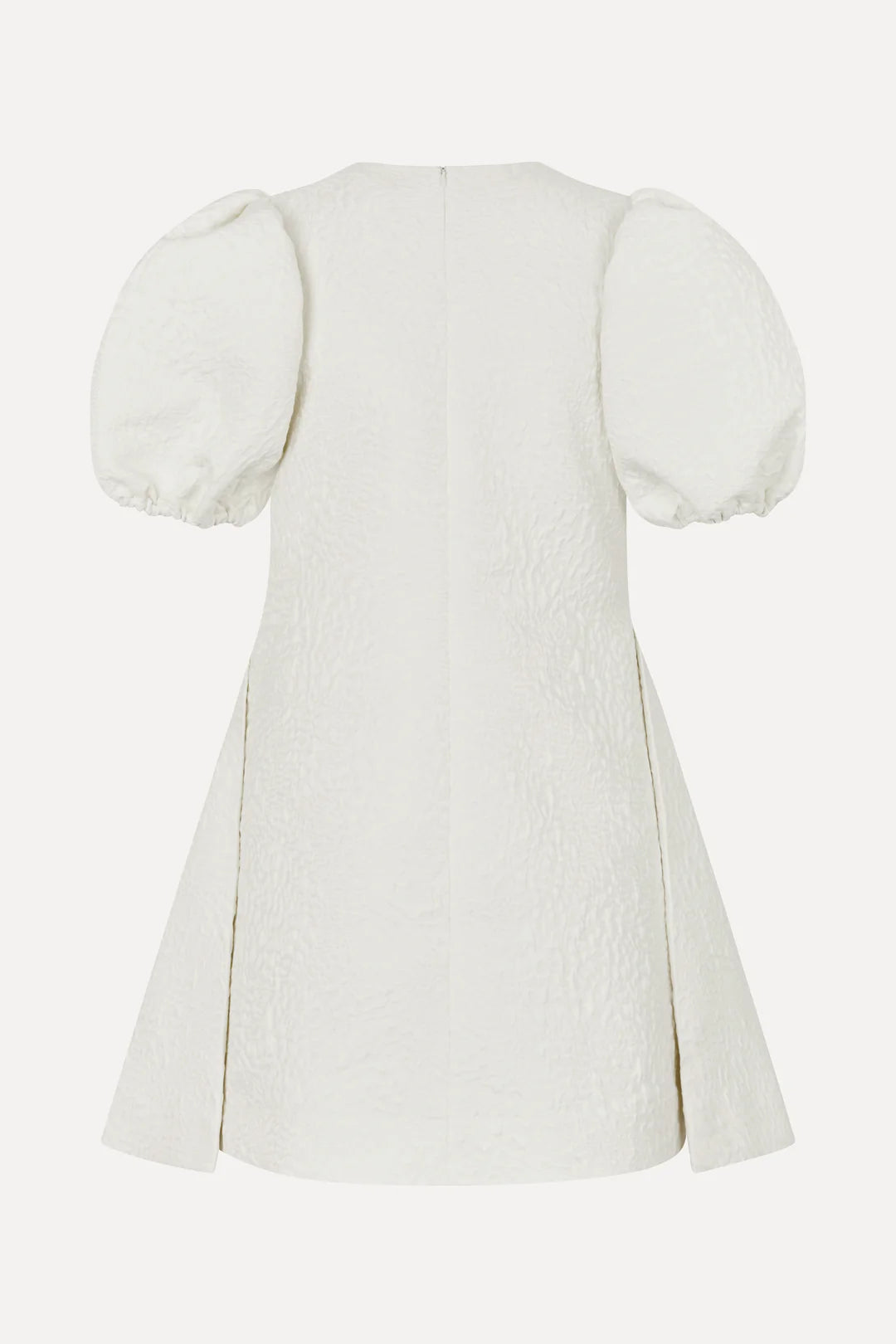 Antique White שמלת מיני לנשים Artist Flower Relief STINE GOYA