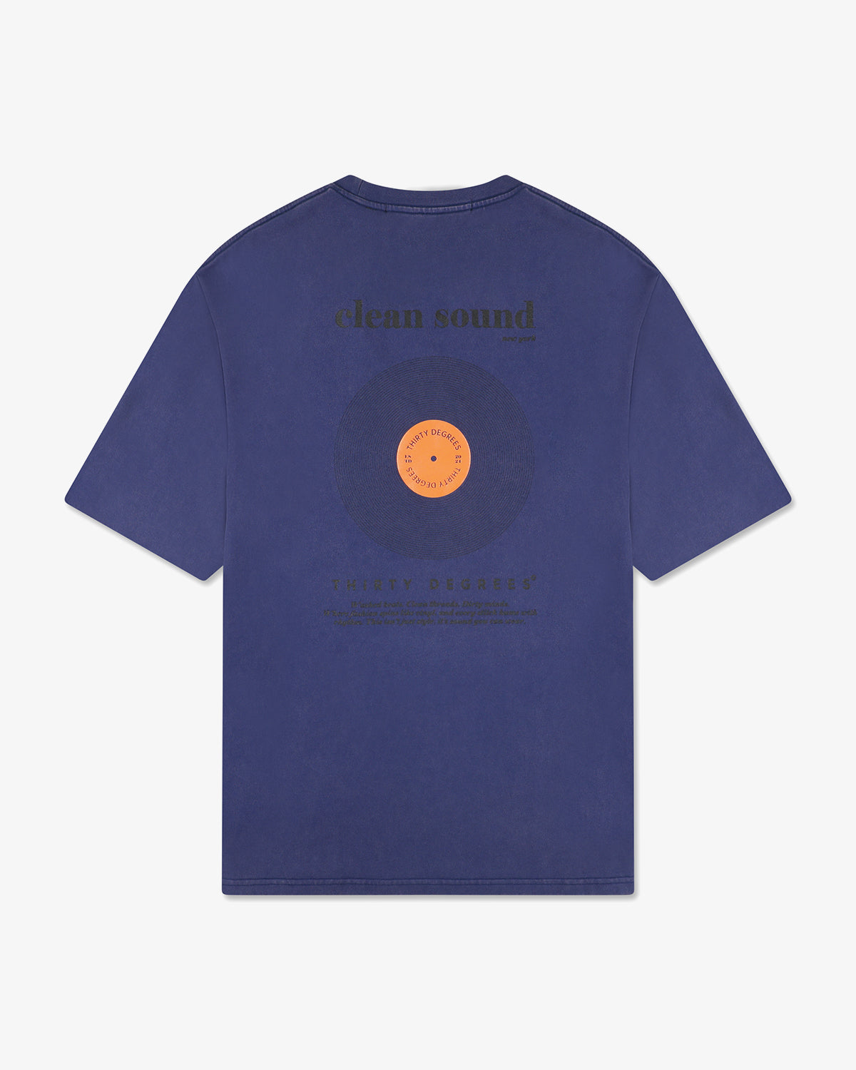 White Smoke טי שירט קצרה לגברים Clean Sound THIRTY DEGREES