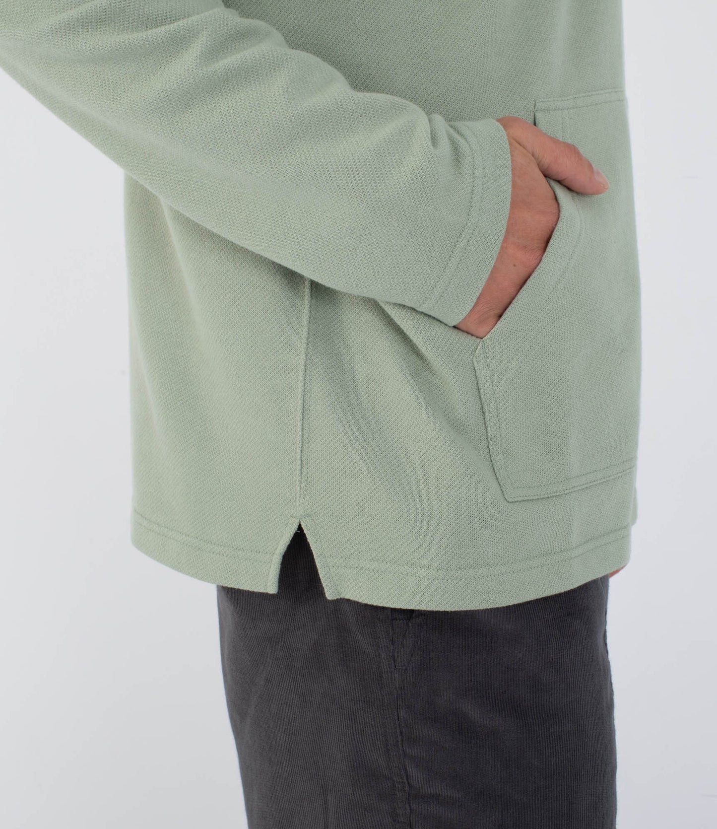 Gray קפוצ'ון לגברים OG Hooded Poncho HURLEY