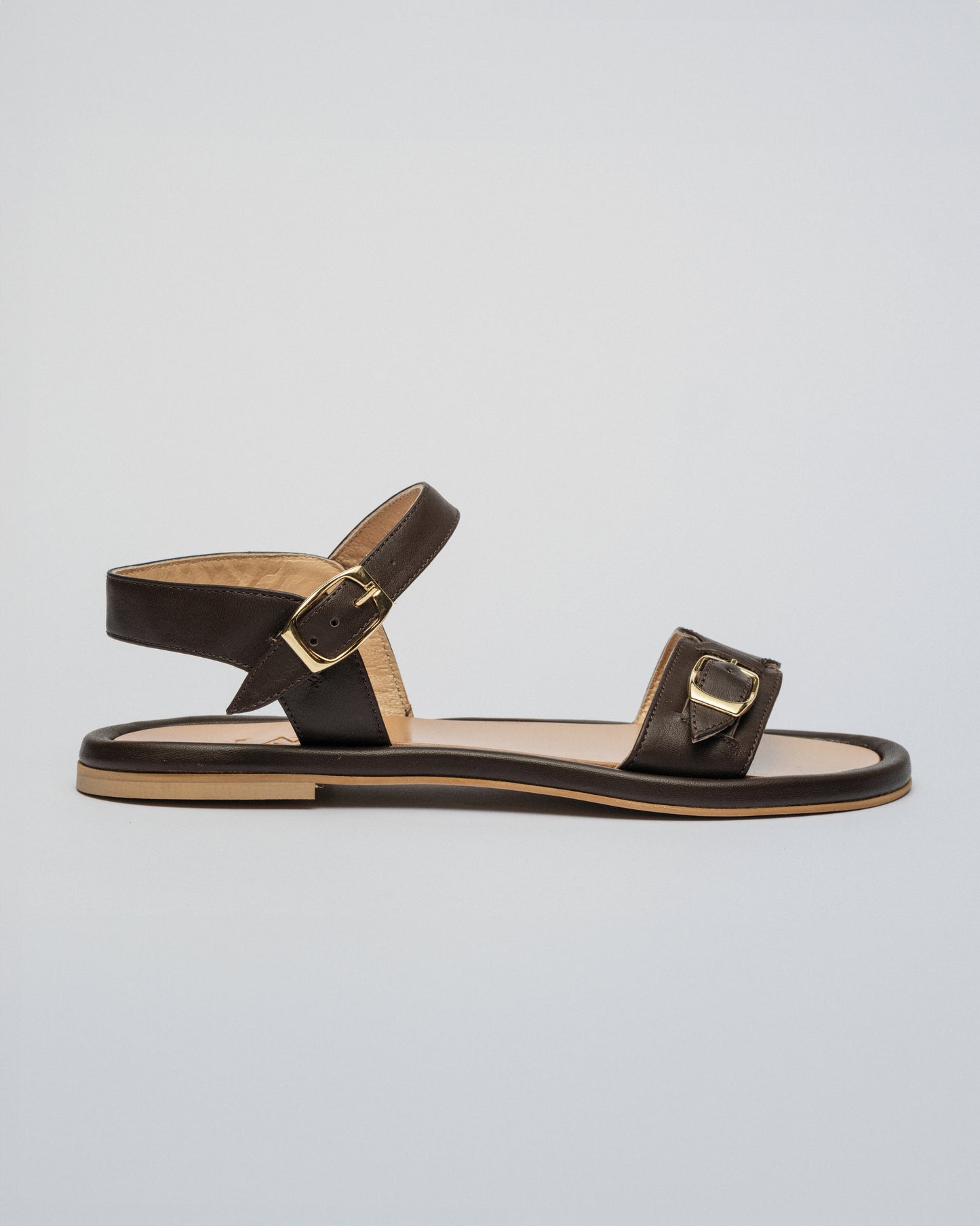 Light Gray סנדלי עור לנשים Pardes LAX