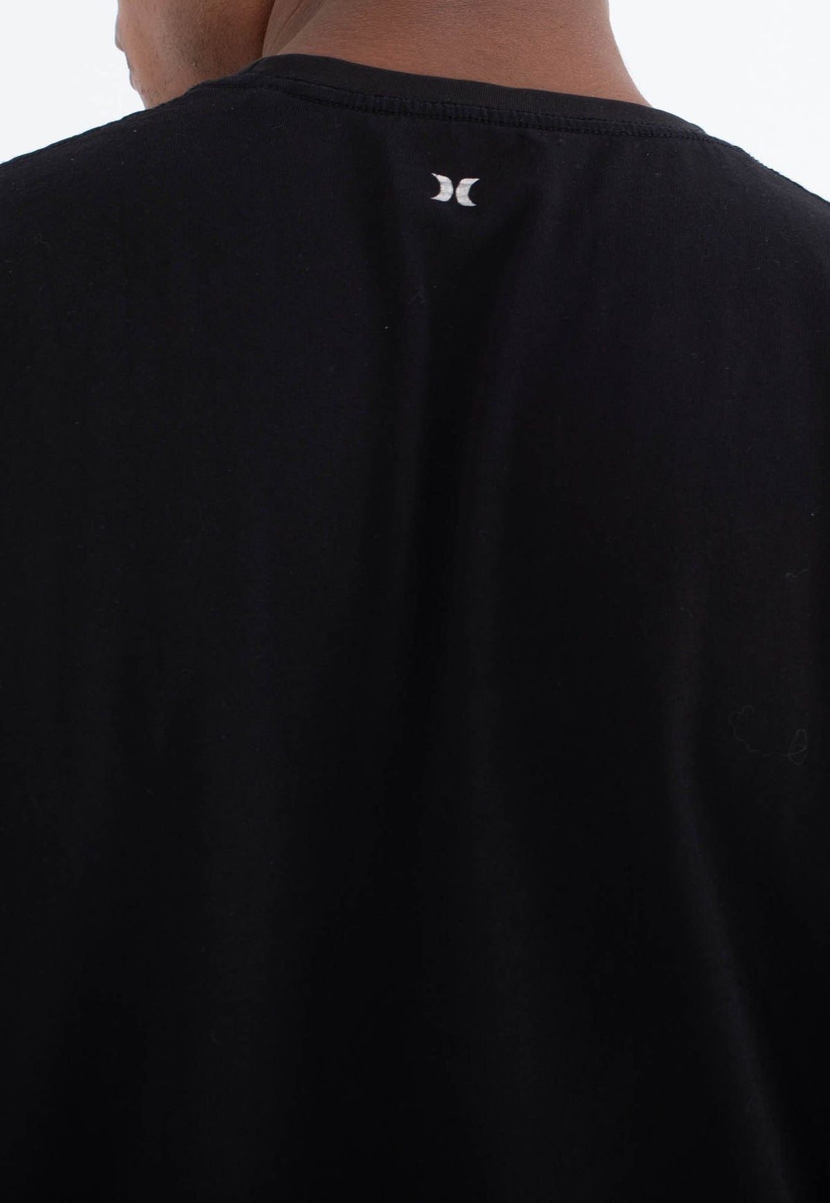 Black טי שירט קצרה Nazare Small Script לגברים HURLEY