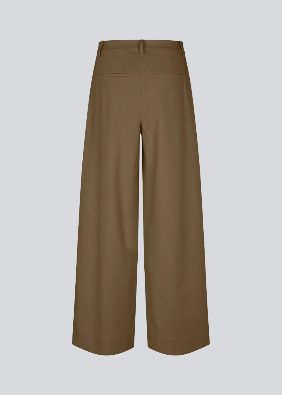 Dark Olive Green מכנסים ארוכים לנשים Tore Wide Leg MODSTROM