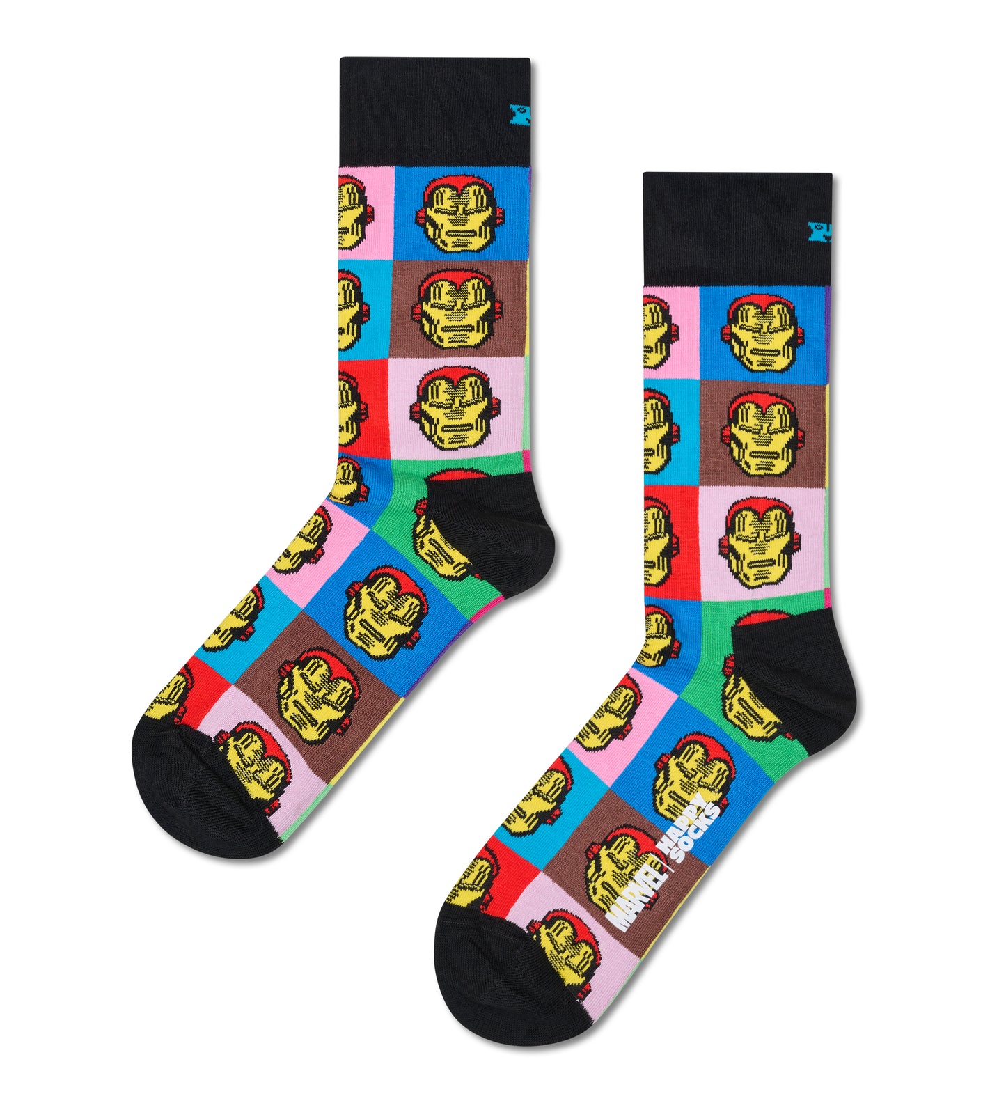 Dark Slate Gray זוג גרביים Happy Socks X Marvel Iron Man HAPPY SOCKS
