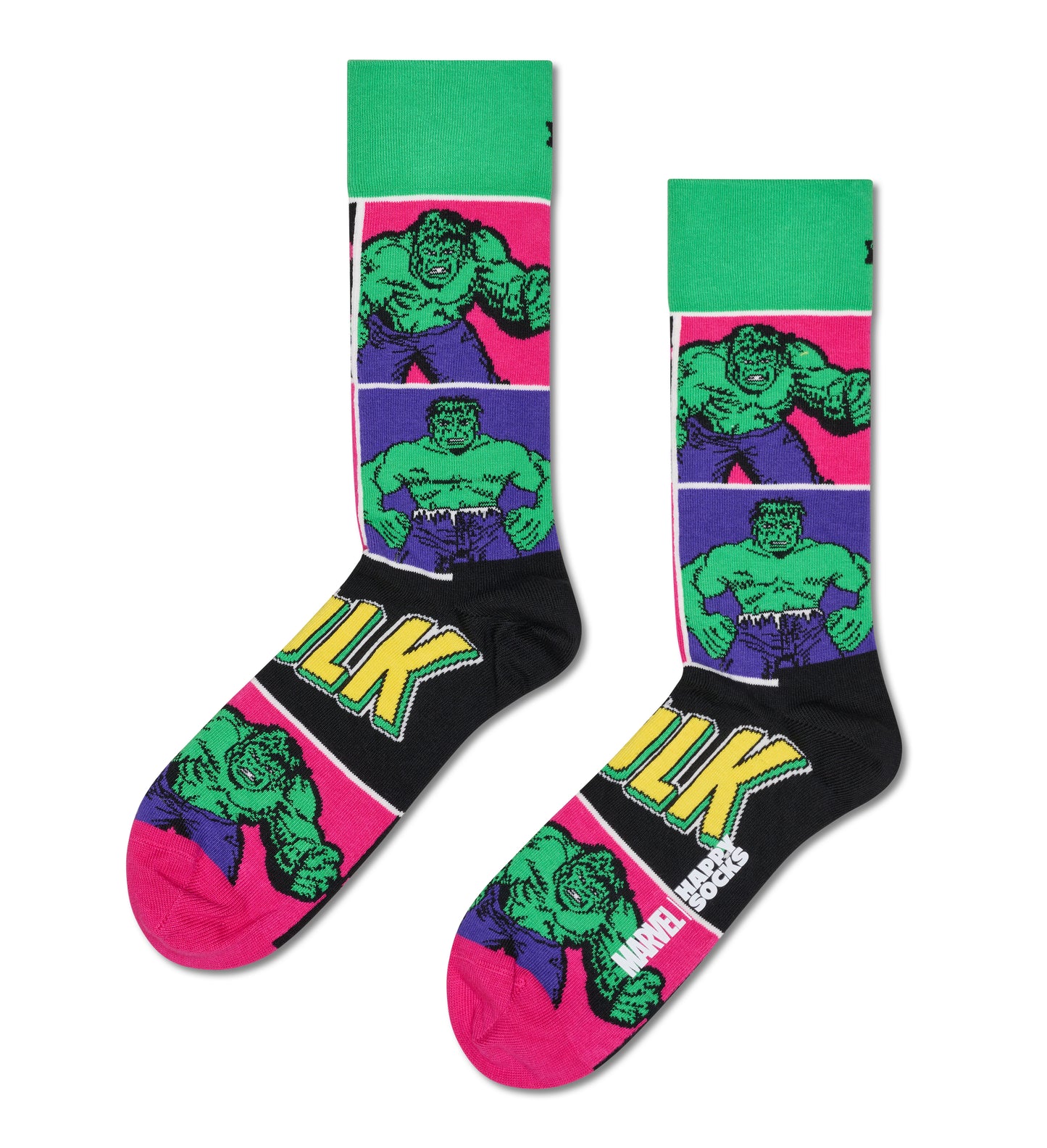 Pale Violet Red זוג גרביים Happy Socks X Marvel The Hulk HAPPY SOCKS