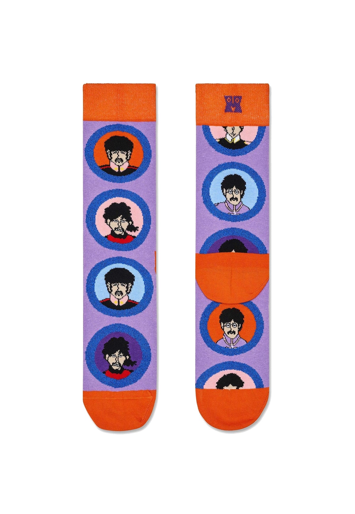 White Smoke גרבי The Beatles The Band HAPPY SOCKS