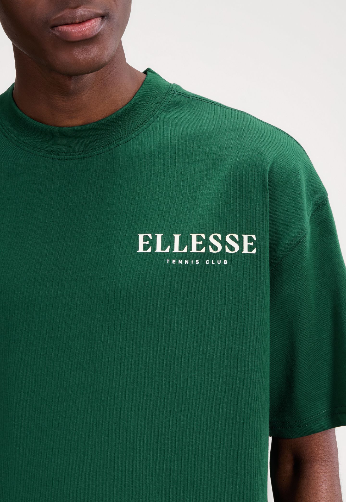 Dark Slate Gray טי שירט קצרה לגברים Ellesse Oversized ELLESSE