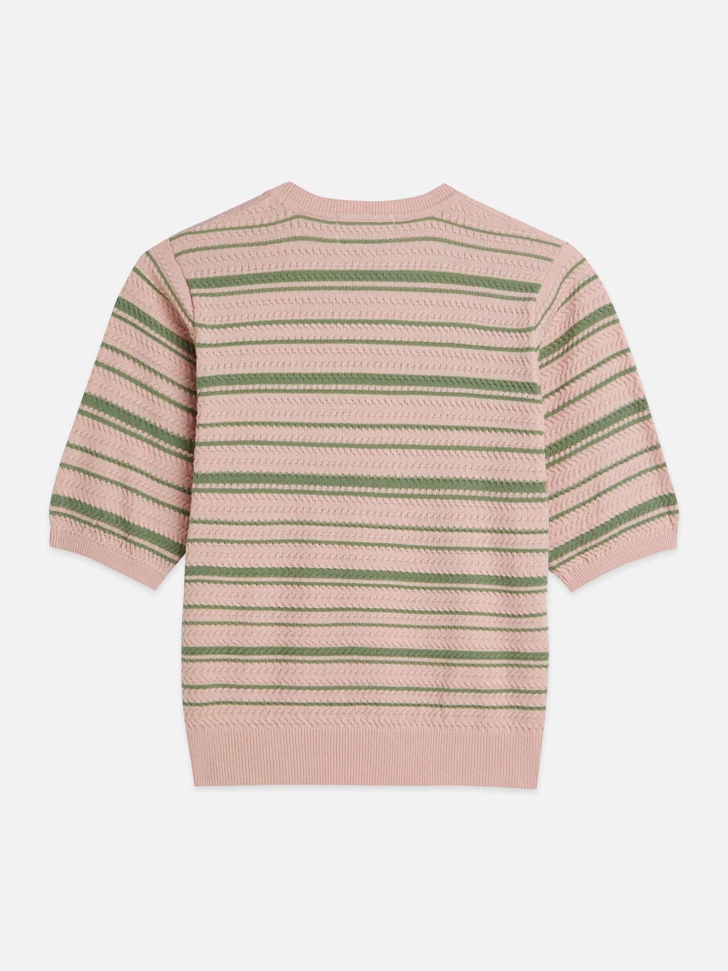Gray טי־שירט סריג פסים טקסטורלית לנשים Textured Stripe SCOTCH & SODA