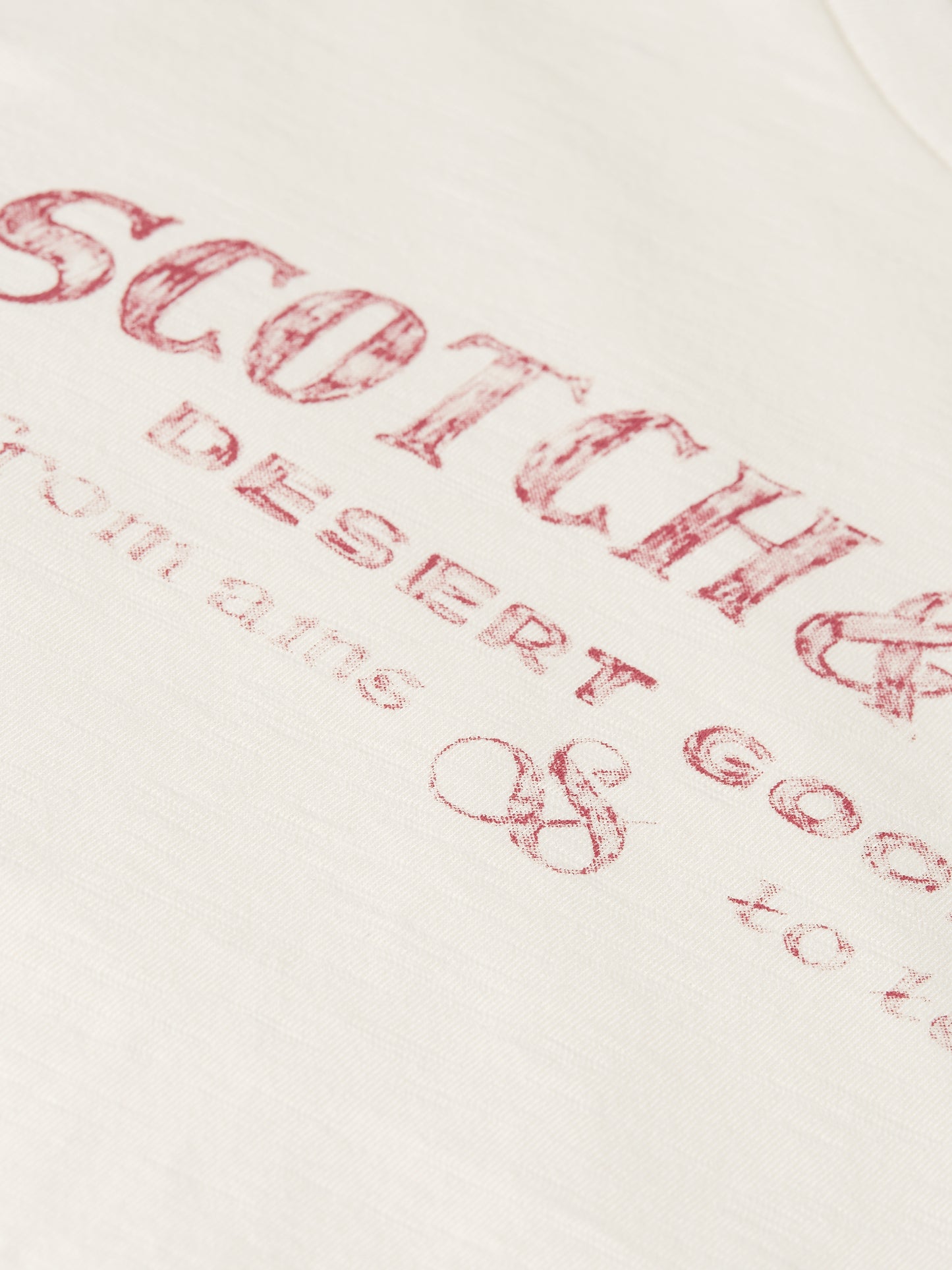 Lavender ARTWORK T-SHIRT WITH SIDE KNOT טי שירט קצרה SCOTCH & SODA