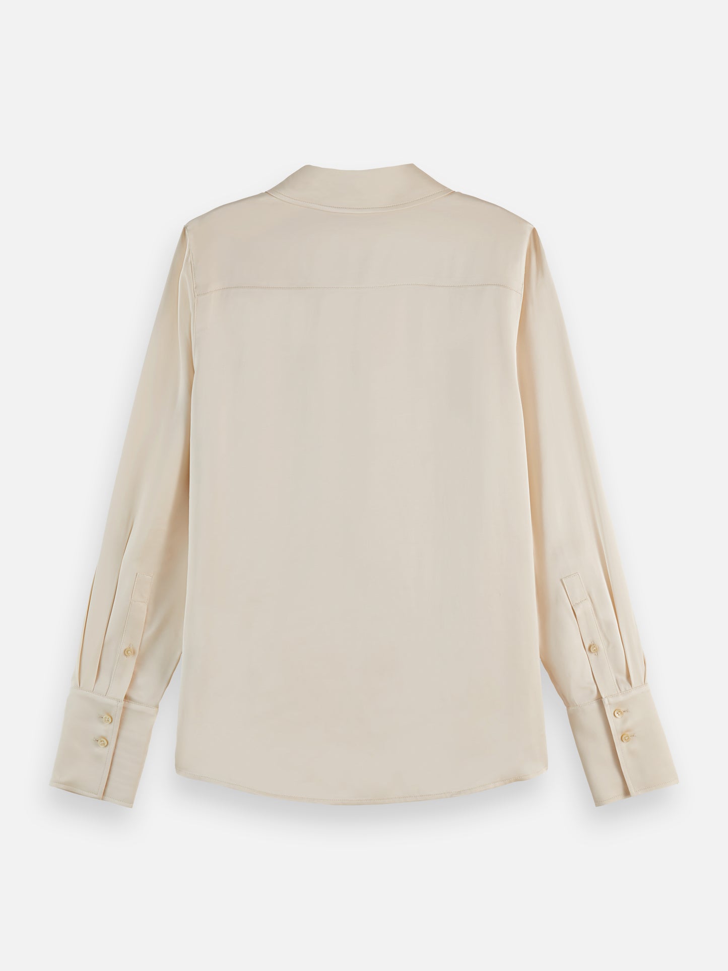 Light Gray CORE VISCOSE SATIN SHIRT חולצה מכופתרת ארוכה SCOTCH & SODA