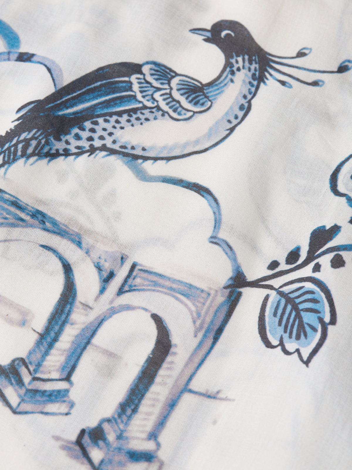 Light Gray חולצה מכופתרת ארוכה לנשים Printed Relaxed SCOTCH & SODA