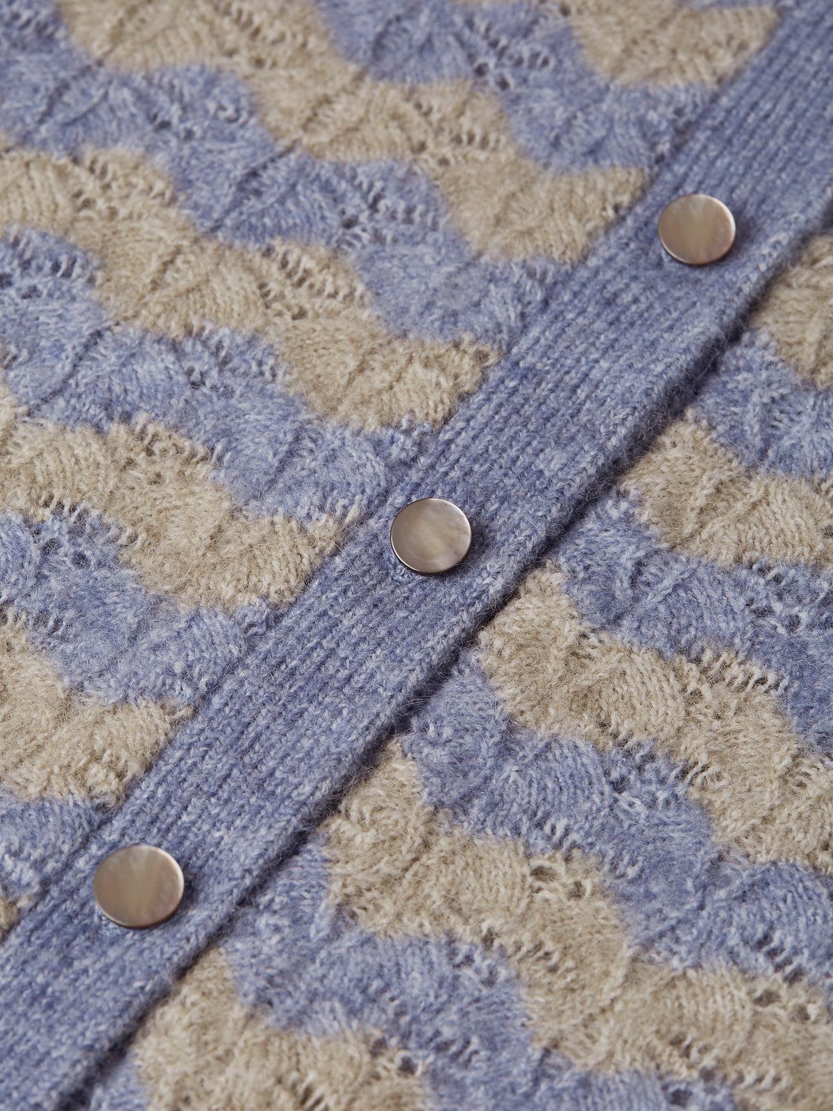 Light Slate Gray קרדיגן לנשים Pointelle Stitch SCOTCH & SODA
