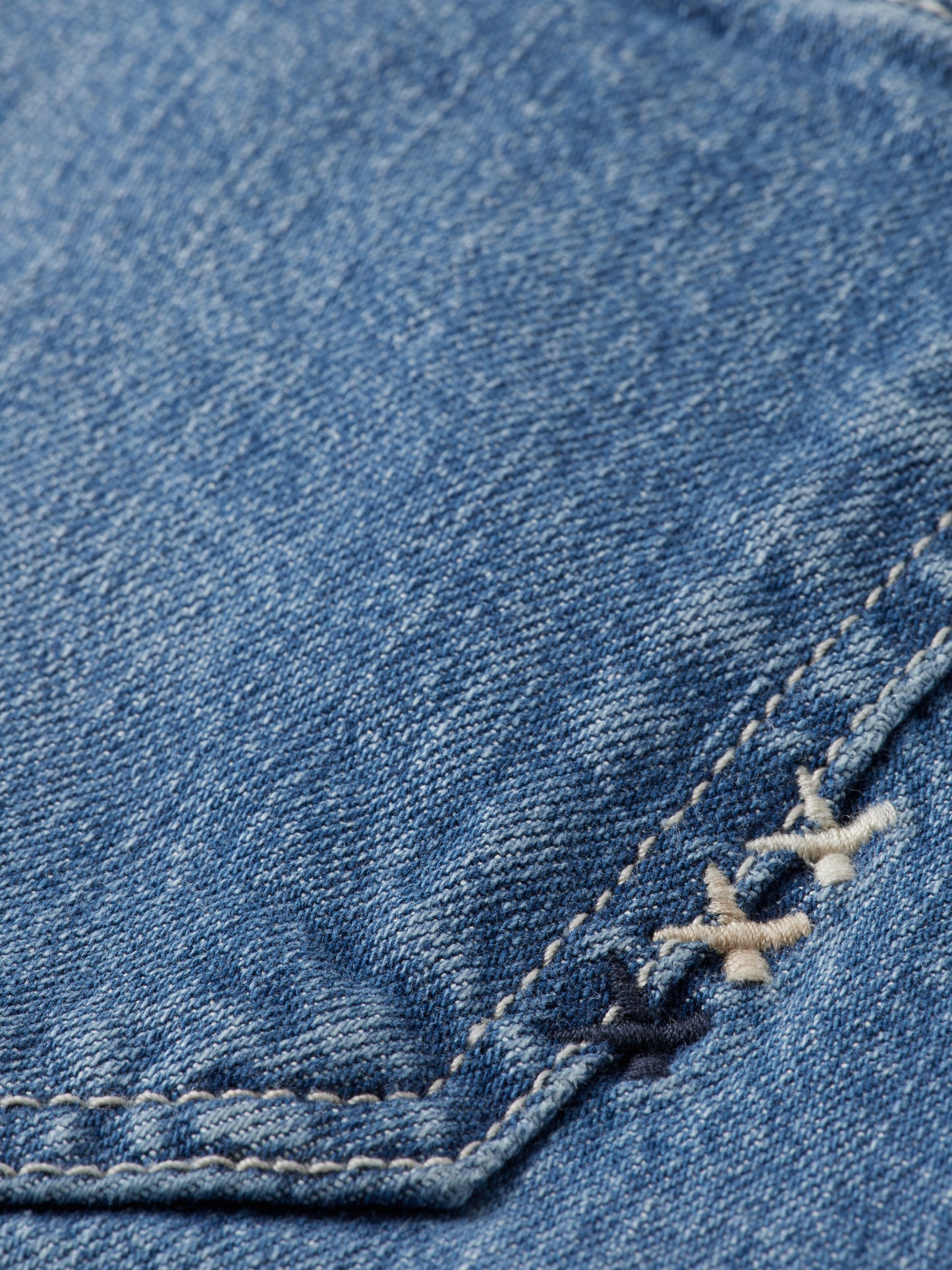 Slate Gray CORE THE RAY DENIM SHORT — BLUE DREAM ג'ינס קצר SCOTCH & SODA