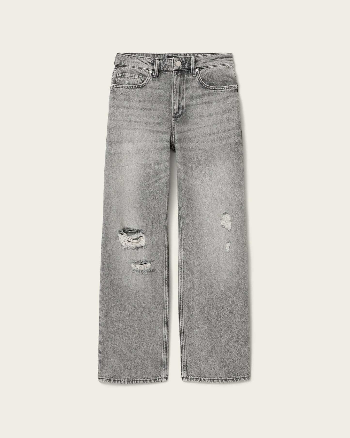 Light Slate Gray ג'ינס ארוך לנשים Brooklyn - Straight Fit ALLSAINTS