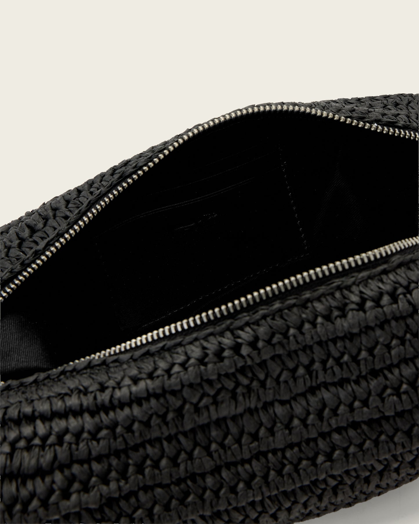 Black LUNA MICRO PAPER BAG תיק צד ALLSAINTS