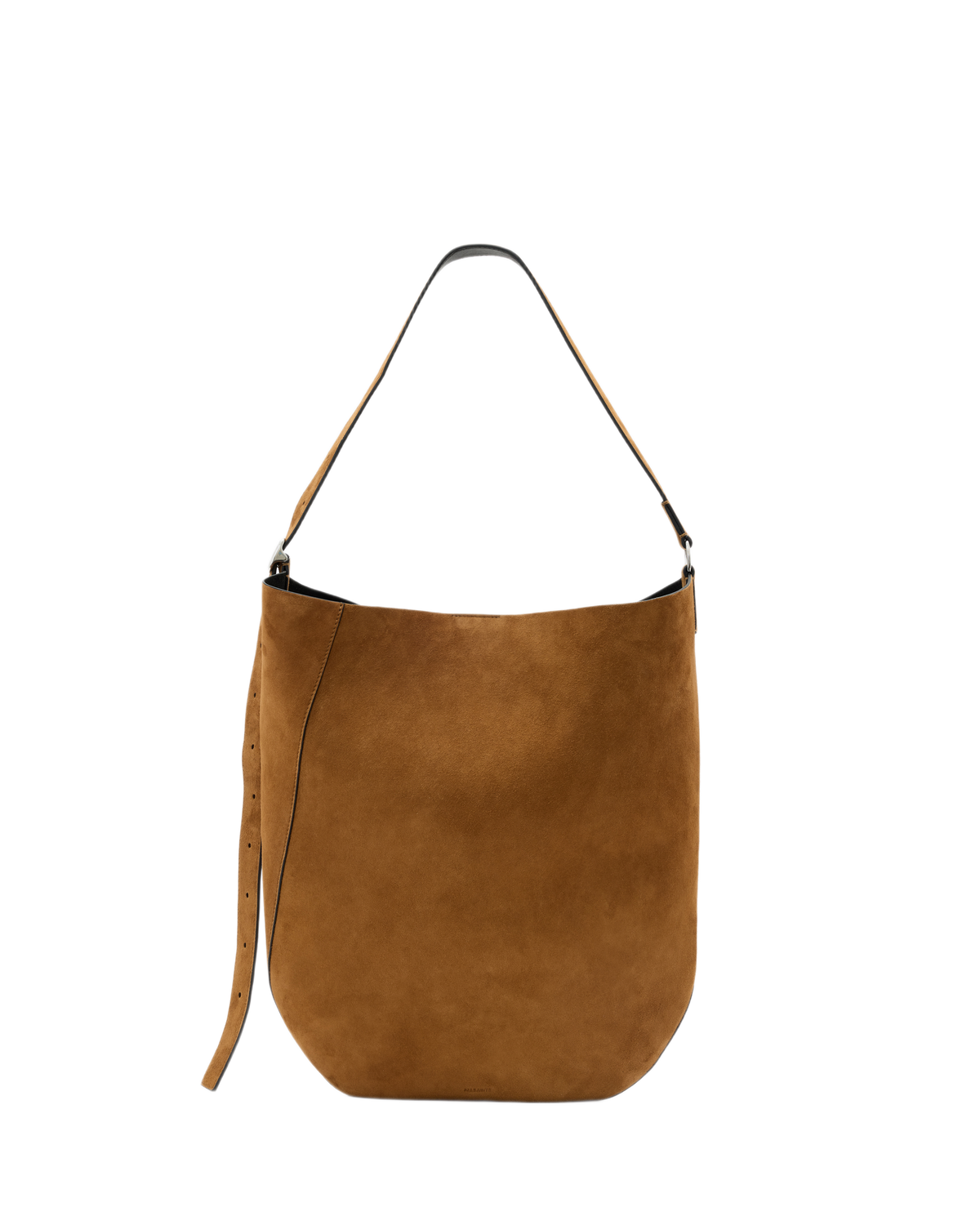 Black Esme suede hobo bag תיק צד לנשים ALLSAINTS