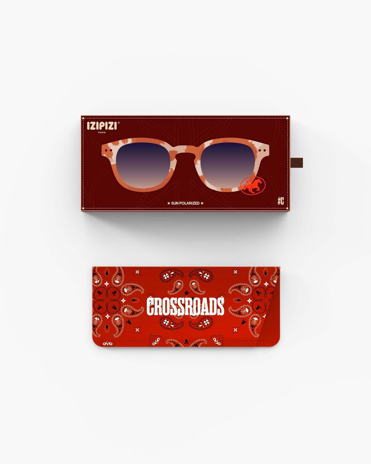 Dark Red משקפי שמש #C Wild Hooves IZIPIZI