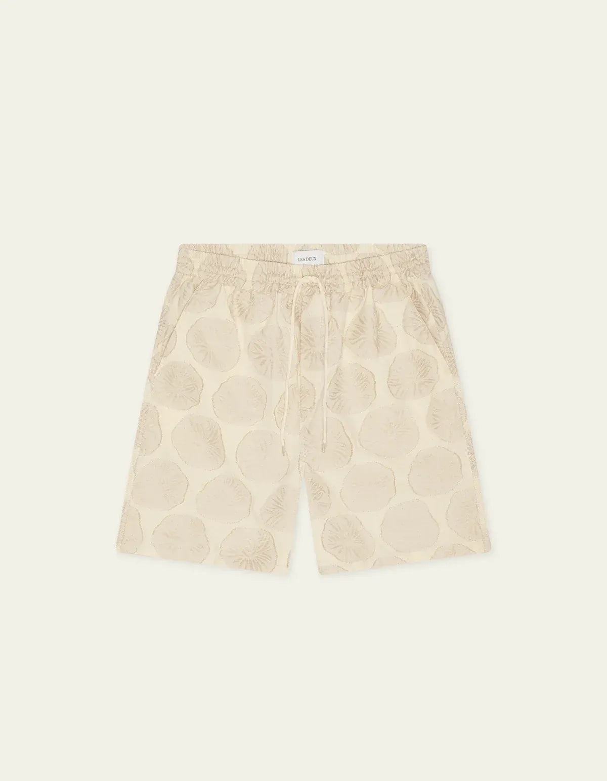 Light Gray מכנסיים קצרים לגברים Dahlia Jacquard Shorts LES DEUX