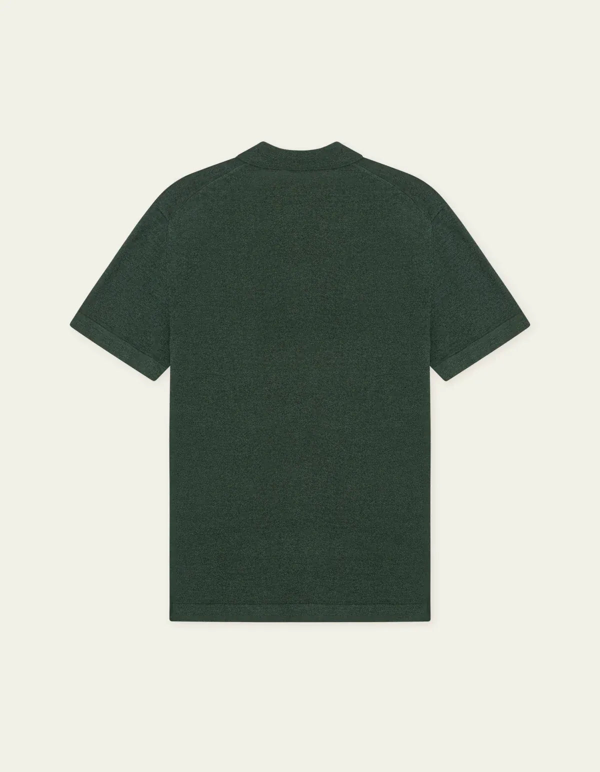 Dark Slate Gray חולצת פולו קצרה לגברים Signature Knit Polo LES DEUX