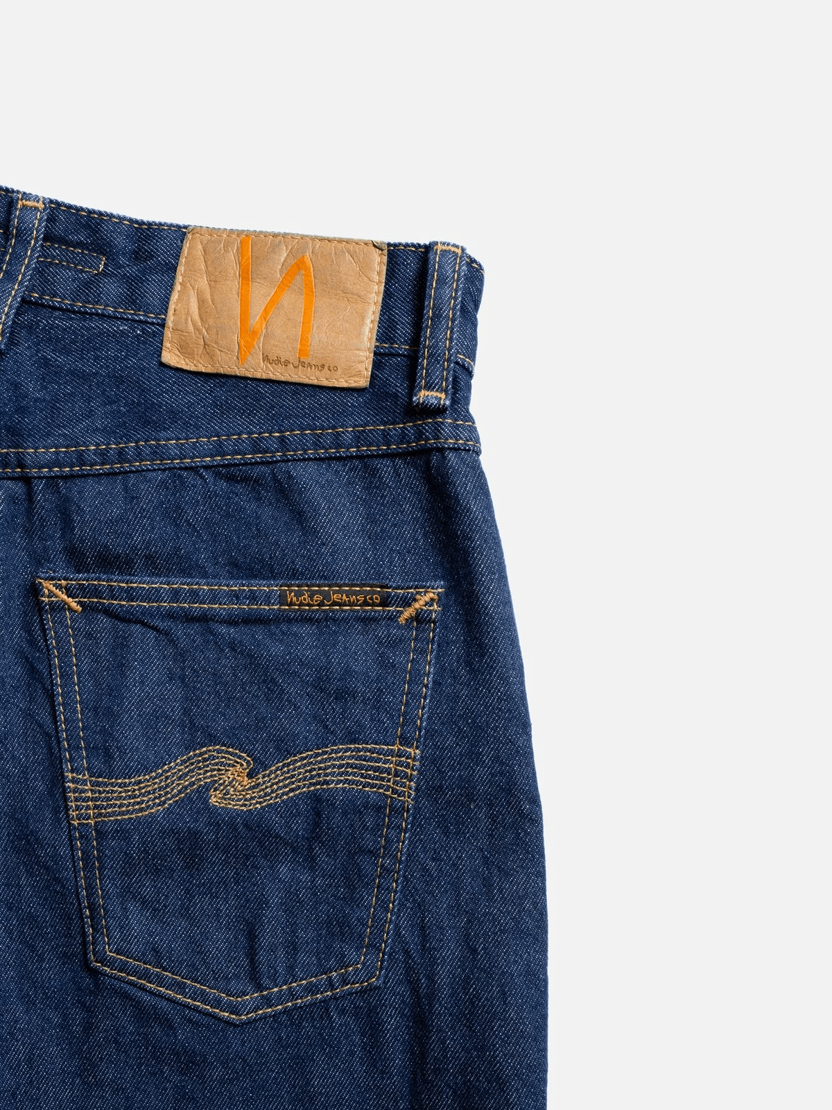 Dark Slate Gray ג'ינס ארוך High Waisted לנשים Clean Eileen - Classic Blue NUDIE