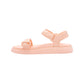 Light Pink סנדלים עם רצועות מבריקות וסגירת סקוצ'ים MELISSA