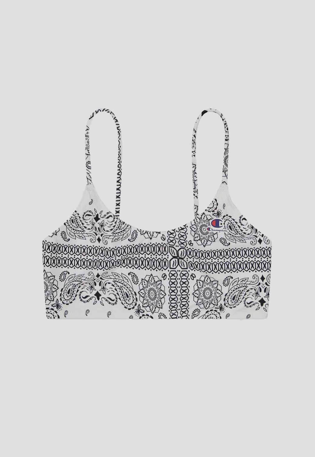 Light Gray בגד ים חלק עליון בנדנה CHAMPION