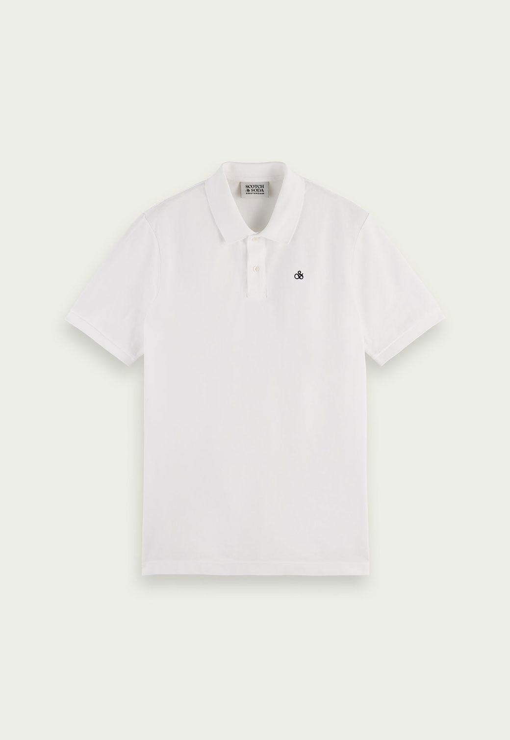 Beige חולצת פולו מבד פיקה כותנה אורגנית SCOTCH & SODA